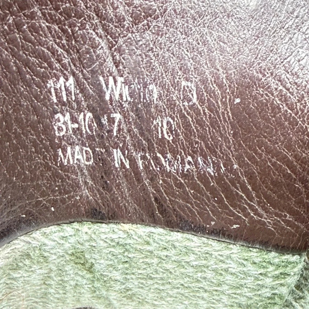 Vintage Cabelas Gore-Tex Leather Hiking Boots Brown Vibram Mens 9.5 Womens‎ 11